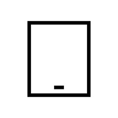 Tablet device vector icon symbol design