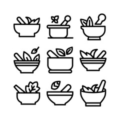 herbs icon or logo isolated sign symbol vector illustration - high quality black style vector icons
