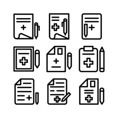 prescription icon or logo isolated sign symbol vector illustration - high quality black style vector icons
