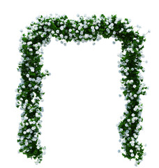 3d Render Brush Tree Isolated  on white