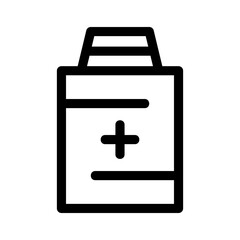 Obraz premium bottle medicine icon or logo isolated sign symbol vector illustration - high quality black style vector icons 