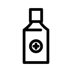 bottle medicine icon or logo isolated sign symbol vector illustration - high quality black style vector icons
