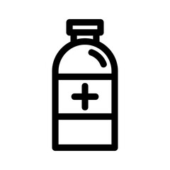 Fototapeta premium bottle medicine icon or logo isolated sign symbol vector illustration - high quality black style vector icons 
