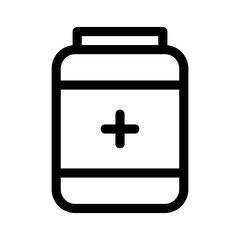 bottle medicine icon or logo isolated sign symbol vector illustration - high quality black style vector icons

