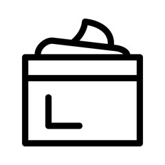 cream icon or logo isolated sign symbol vector illustration - high quality black style vector icons
