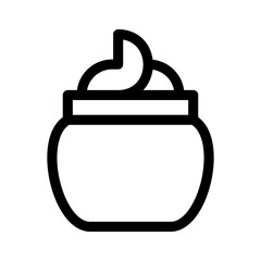 cream icon or logo isolated sign symbol vector illustration - high quality black style vector icons
