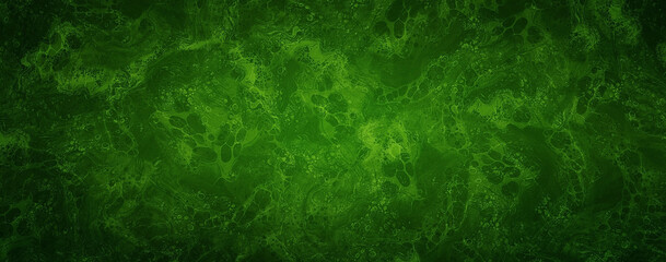 Festive Swirling Paint Art Deep Green Texture Background
