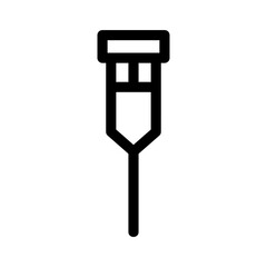crutch icon or logo isolated sign symbol vector illustration - high quality black style vector icons
