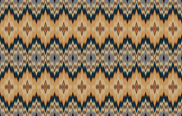 Beautiful Ethnic thai abstract ikat art. Seamless pattern in tribal, folk embroidery, and thailand style. 
Aztec geometric art ornament print. Design for carpet, wallpaper, clothing, wrapping, fabric