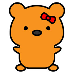 bear cartoon icon 