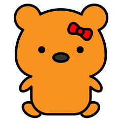 bear cartoon icon 