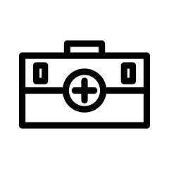 medical box icon or logo isolated sign symbol vector illustration - high quality black style vector icons
