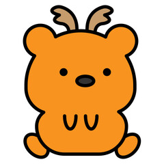 bear cartoon icon 