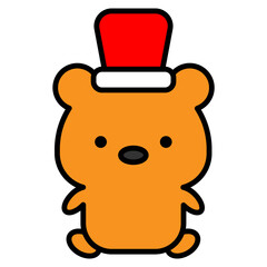 bear cartoon icon 