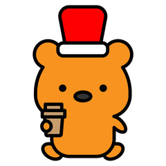 Fototapeta premium bear cartoon icon 