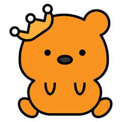 bear cartoon icon 