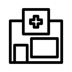 Obraz premium pharmacy store icon or logo isolated sign symbol vector illustration - high quality black style vector icons 