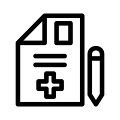 Obraz premium prescription icon or logo isolated sign symbol vector illustration - high quality black style vector icons 