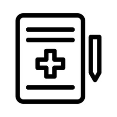 prescription icon or logo isolated sign symbol vector illustration - high quality black style vector icons
