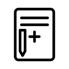 Obraz premium prescription icon or logo isolated sign symbol vector illustration - high quality black style vector icons 