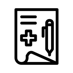 Obraz premium prescription icon or logo isolated sign symbol vector illustration - high quality black style vector icons 