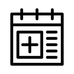 schedule icon or logo isolated sign symbol vector illustration - high quality black style vector icons
