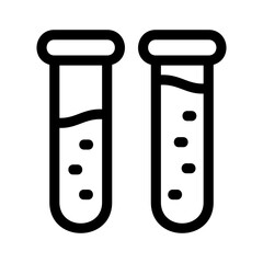 test tube icon or logo isolated sign symbol vector illustration - high quality black style vector icons
