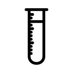 test tube icon or logo isolated sign symbol vector illustration - high quality black style vector icons
