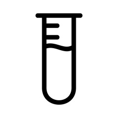 test tube icon or logo isolated sign symbol vector illustration - high quality black style vector icons
