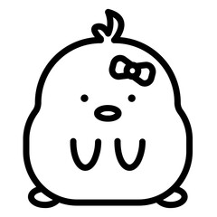 chick cartoon icon
