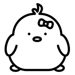 chick cartoon icon