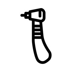 tooth drill icon or logo isolated sign symbol vector illustration - high quality black style vector icons
