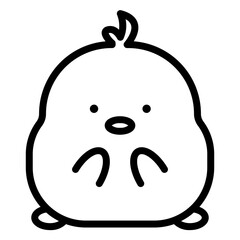 chick cartoon icon