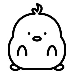 chick cartoon icon