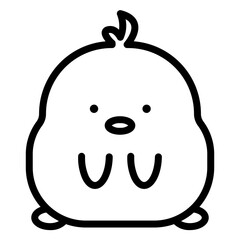 chick cartoon icon