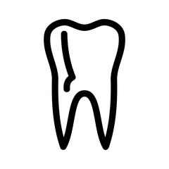 tooth icon or logo isolated sign symbol vector illustration - high quality black style vector icons
