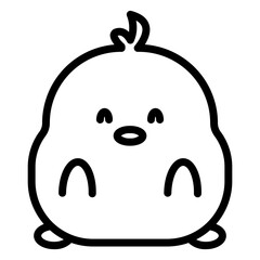 chick cartoon icon