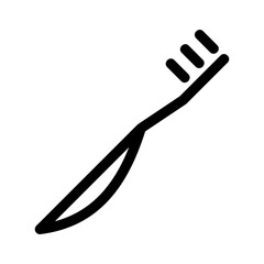 toothbrush icon or logo isolated sign symbol vector illustration - high quality black style vector icons
