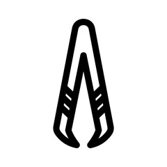 tweezers icon or logo isolated sign symbol vector illustration - high quality black style vector icons
