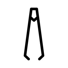 tweezers icon or logo isolated sign symbol vector illustration - high quality black style vector icons
