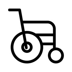 wheelchair icon or logo isolated sign symbol vector illustration - high quality black style vector icons
