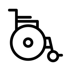 wheelchair icon or logo isolated sign symbol vector illustration - high quality black style vector icons
