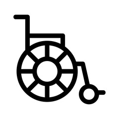 wheelchair icon or logo isolated sign symbol vector illustration - high quality black style vector icons
