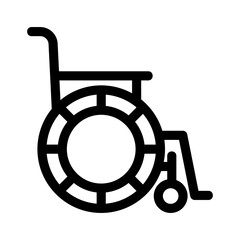 wheelchair icon or logo isolated sign symbol vector illustration - high quality black style vector icons
