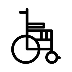 wheelchair icon or logo isolated sign symbol vector illustration - high quality black style vector icons
