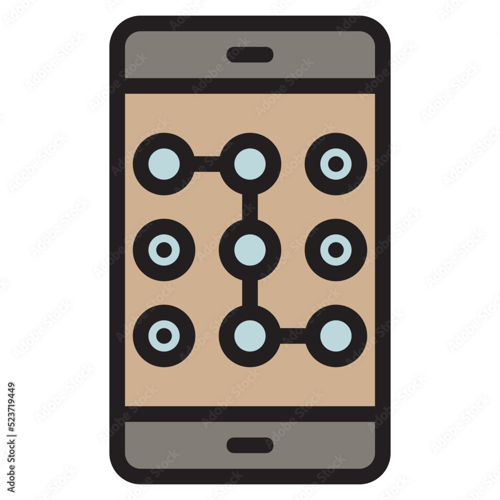 Poster access code , secure payment filled outline icon.