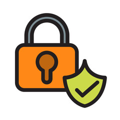 Secure Payment filled outline icon.