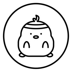 chick cartoon icon