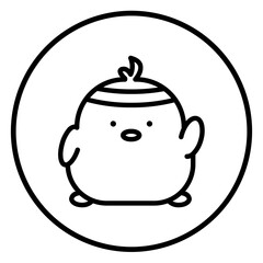 chick cartoon icon