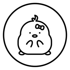 chick cartoon icon